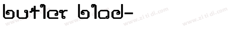 butler blod字体转换
